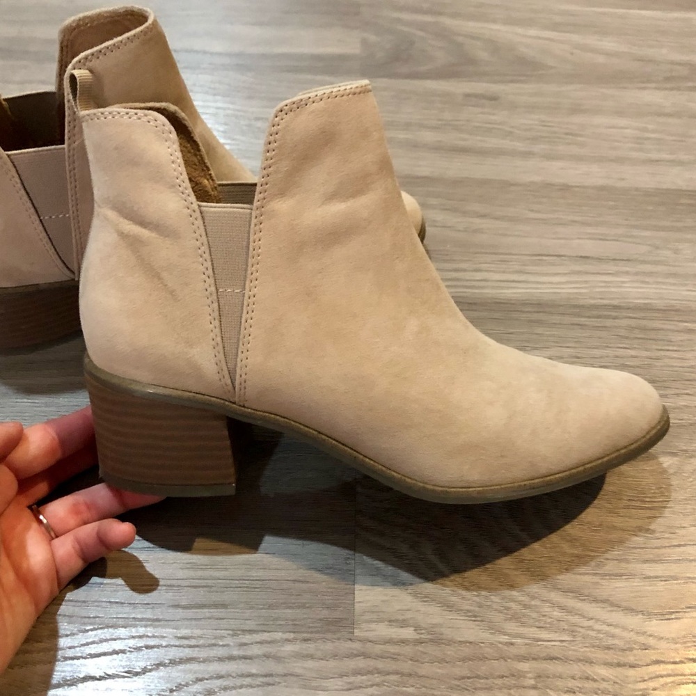 Tan booties